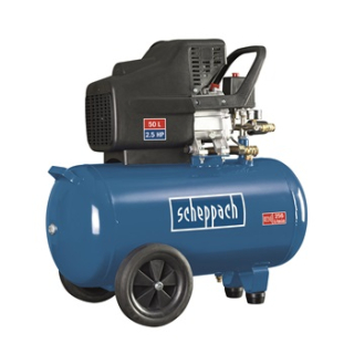 Scheppach HC 51 olajkenésű kompresszor 1800W 230V 10bar 50Liter 179-256Liter/perc