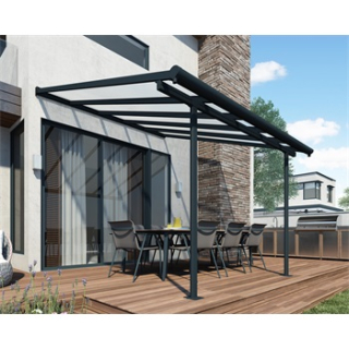 Palram - Canopia Sierra 3000 szürke 3 x 3 pergola területe: 314x295cm , magassága 305-260cm