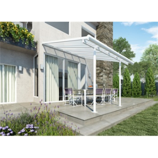 Palram - Canopia Sierra 3000 fehér 3 x 3 pergola terület 314x295cm, magassága 305-260cm