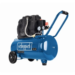 Scheppach HC 51 Si csendes olajmentes kéthengeres kompresszor 1500W 230V 8bar 50Liter 300Liter/perc