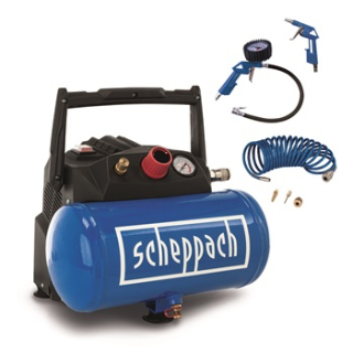 Scheppach HC 06 olajmentes komprersszor 1200W 230V 8bar 6Liter 200Liter/perc